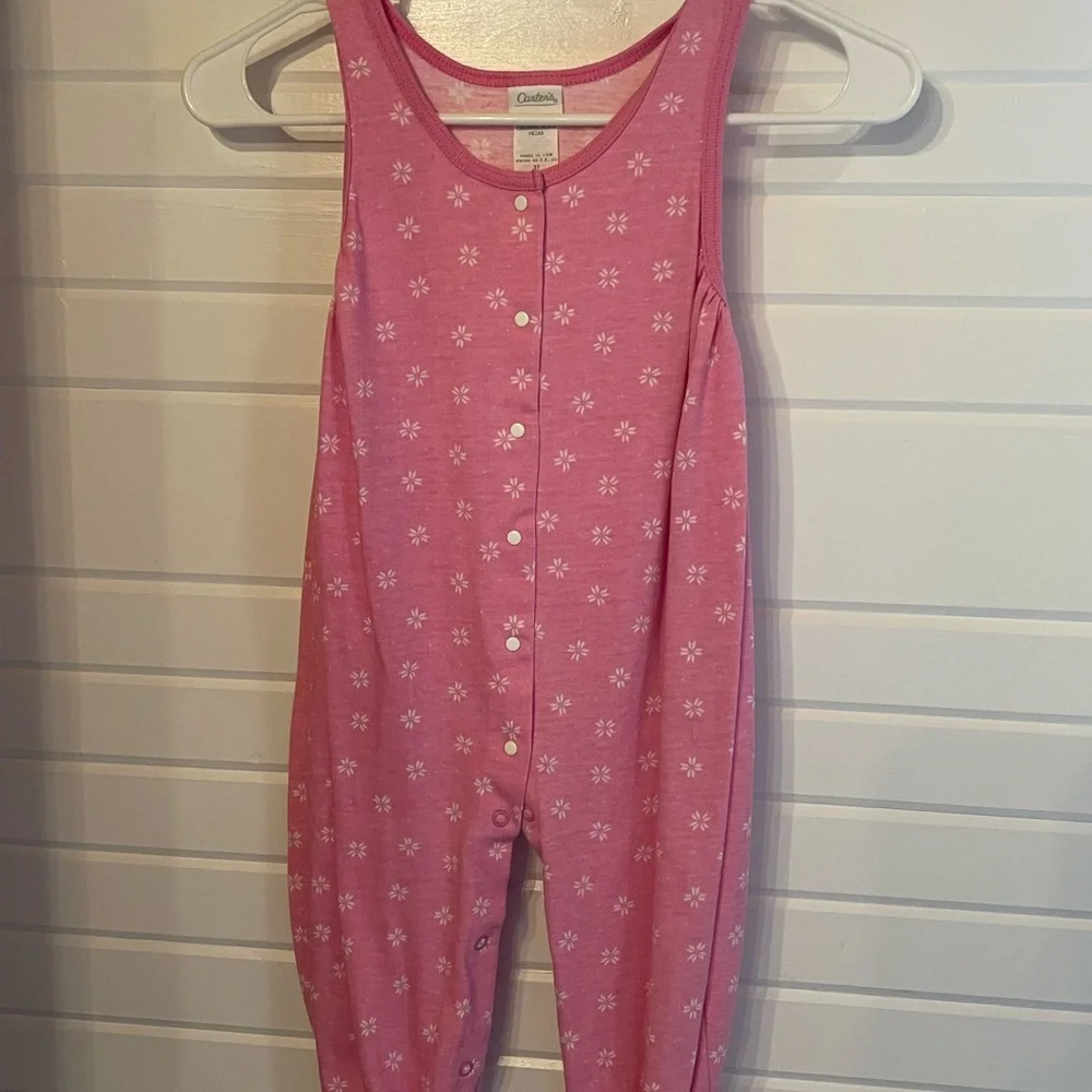 Vintage Carter’s Baby Girl Pink Outfit Pajamas 3T - Picture 2 of 7